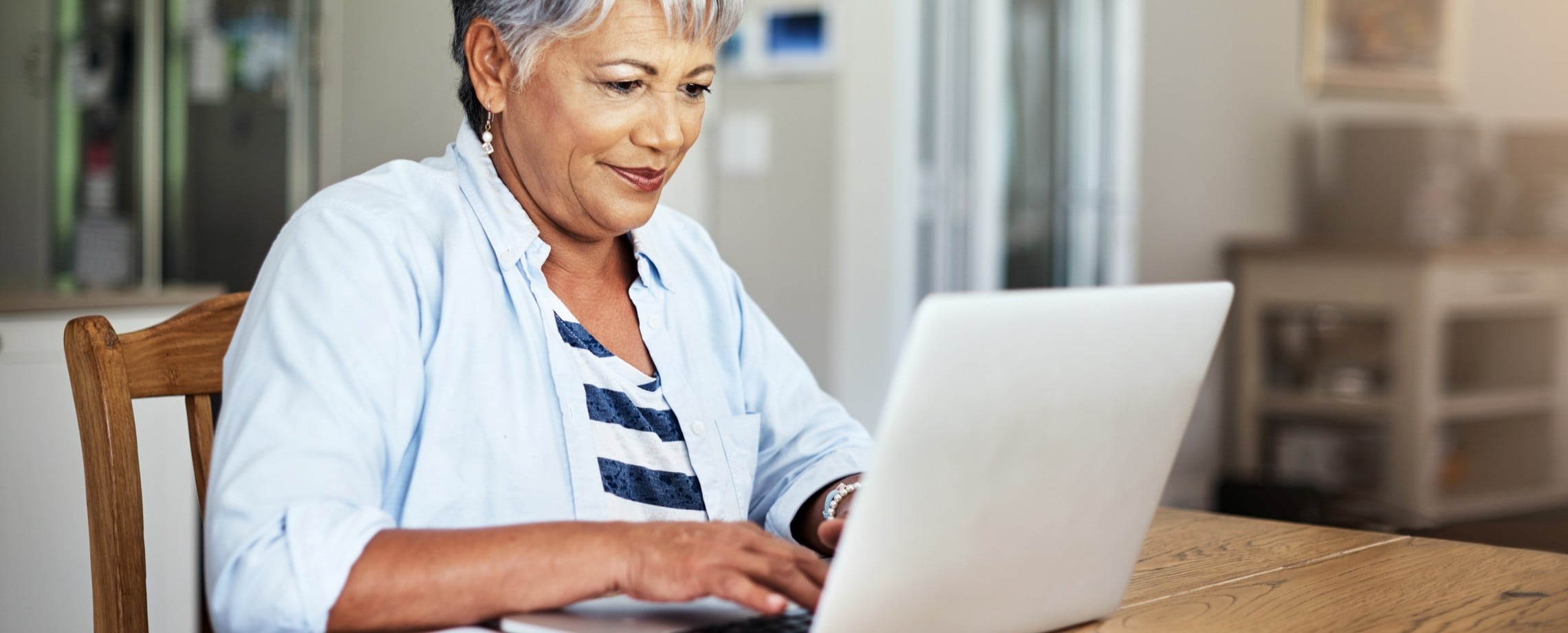 lady on computer