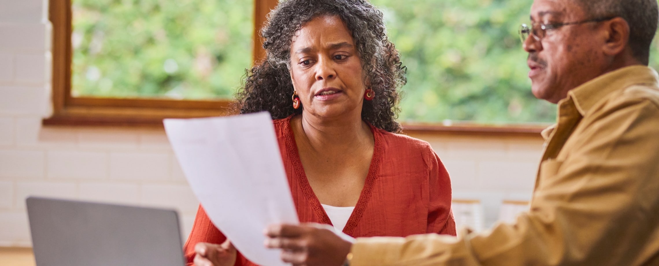 worried senior lady