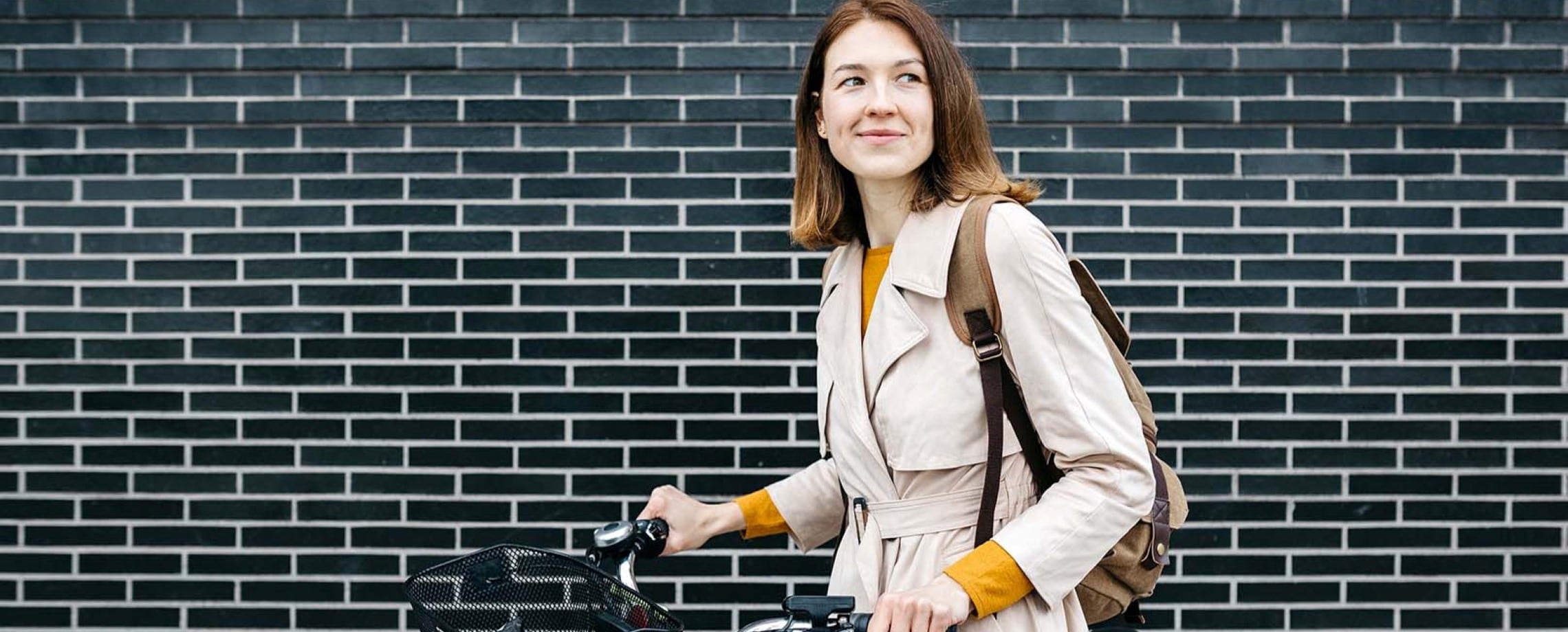 lady and bike