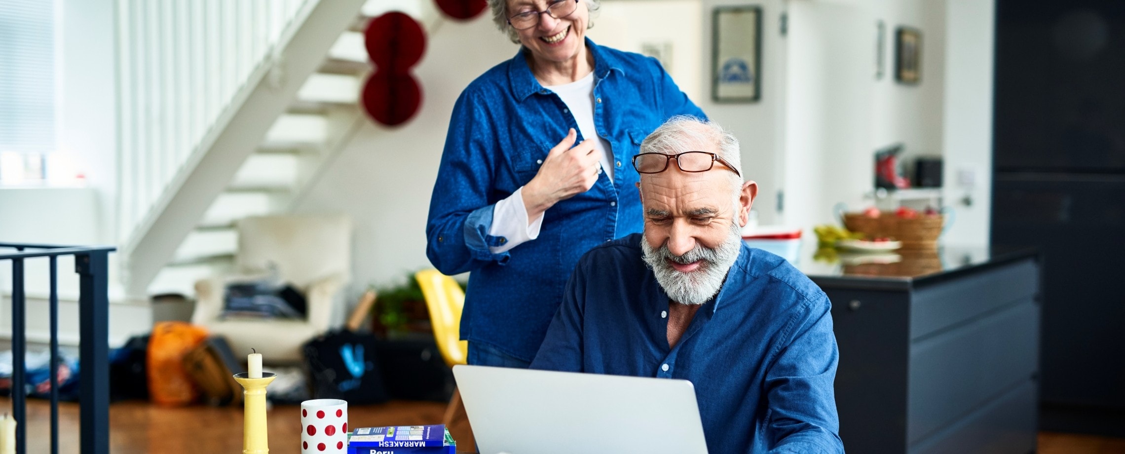 older couple on computer
