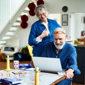 older couple on computer