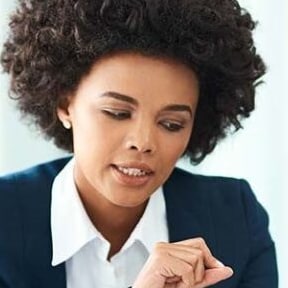 Financial professional giving advice to pre-retiree. 