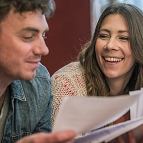 smiling couple