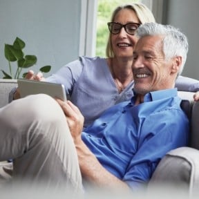 happy mature couple