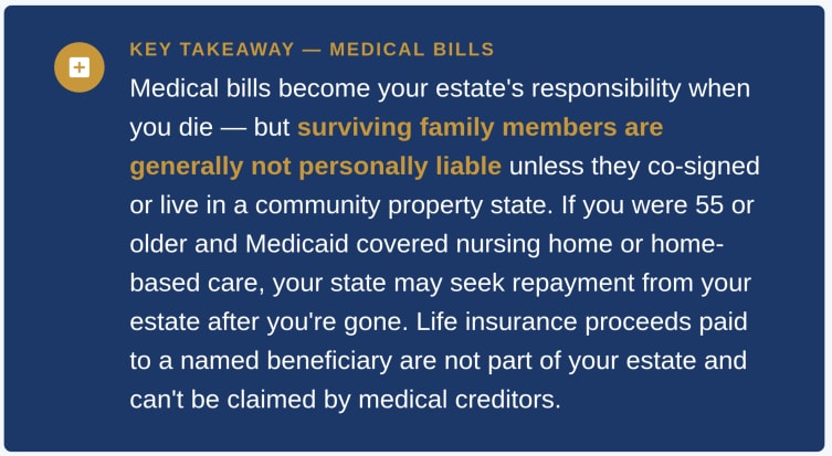 medical bills takeaway
