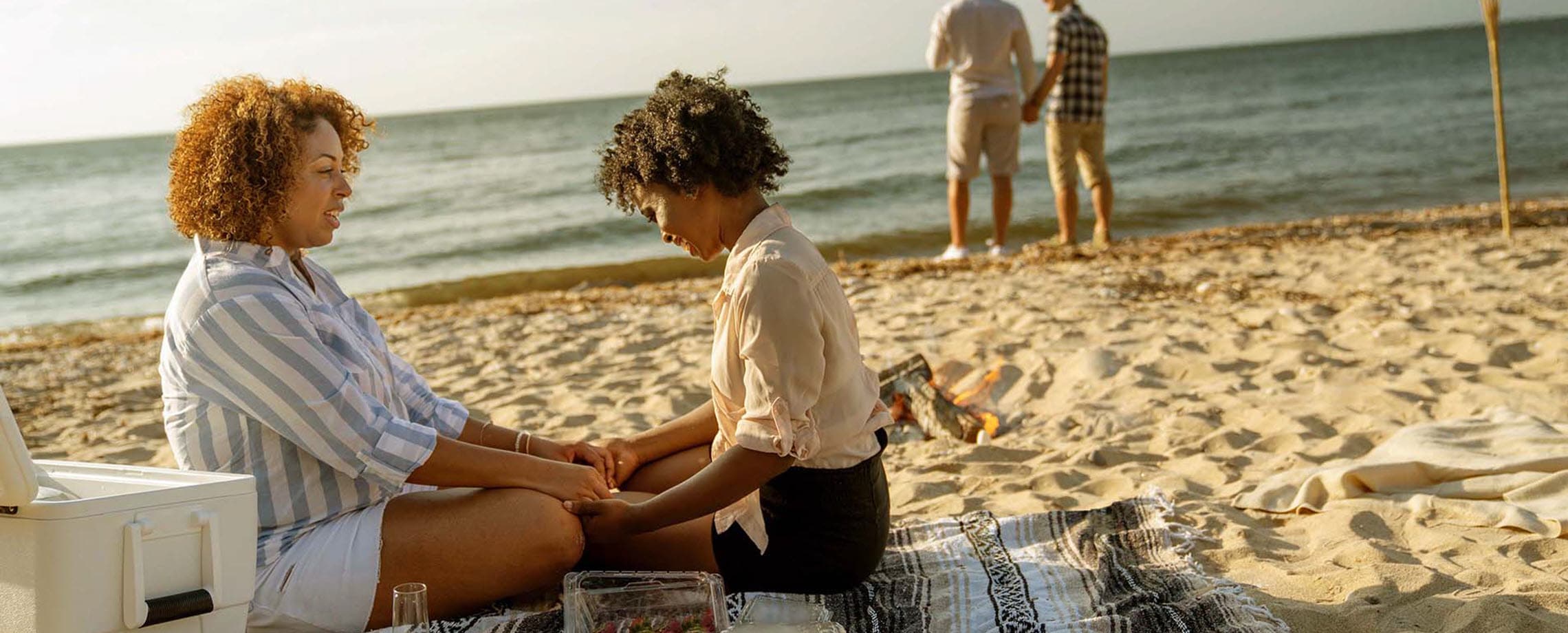 Women on beach