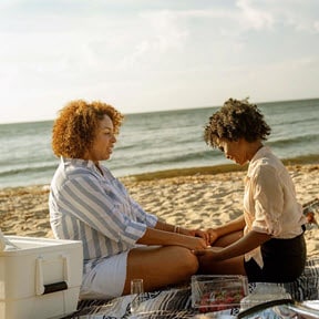 Women on beach