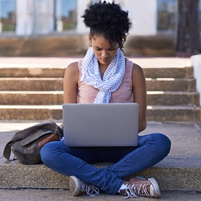 Single woman sitting. Singles and the need for life insurance