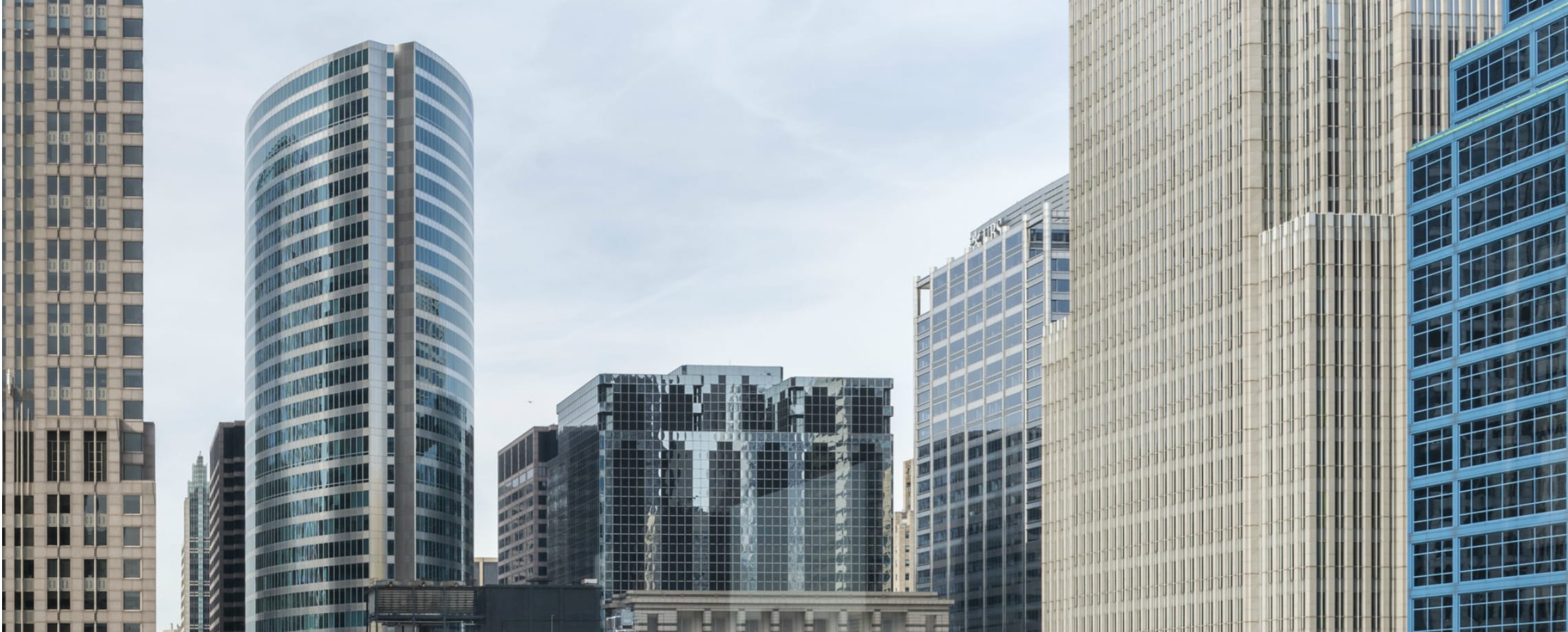 Modern, almost abstract, cityscape