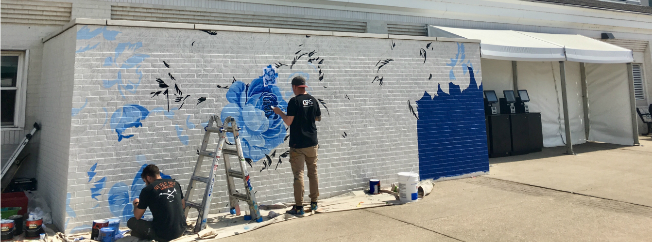 Mural mutuality at the Kentucky Derby MassMutual