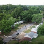 Aerial view of Frayser, a neighborhood in Memphis Tennessee